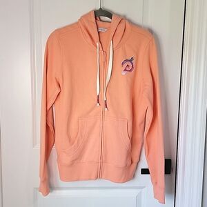 Peloton Ultimate Peach Lightweight Athletic Zip Hooded Jacket - Size Small